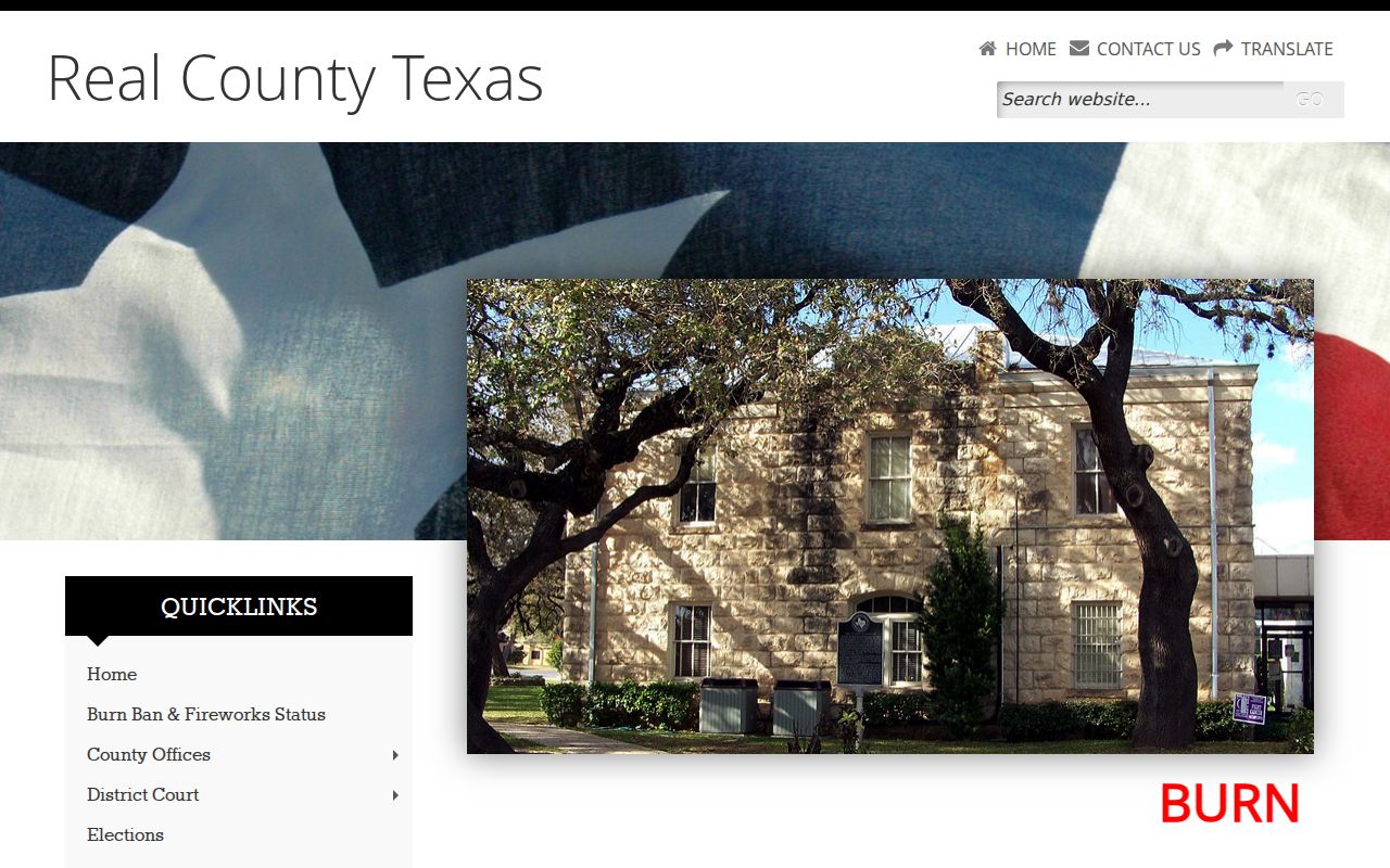 Real County court docket courthouse in Leakey